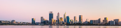 Perth and the Swan River at Sunrise, 21st April 2019