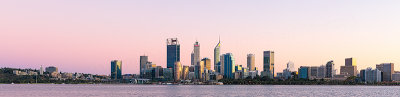 Perth and the Swan River at Sunrise, 22nd April 2019