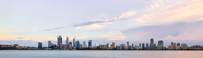 Perth and the Swan River at Sunrise, 3rd April 2019