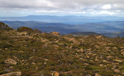 Bruny Island from Hartz Mountains