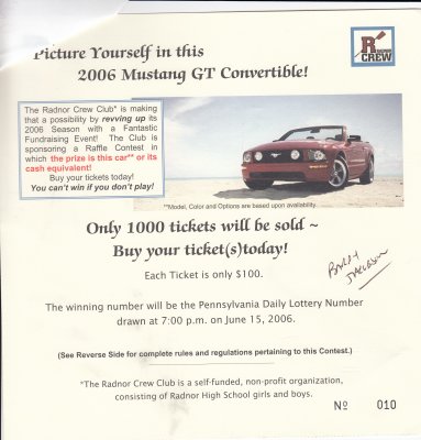 Winning Lottery Ticket; 2006