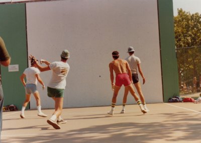Shorehaven Handball; Mitchell and Me with the hats on; 1978