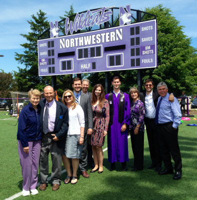 Connor Northwestern Graduation; 2015