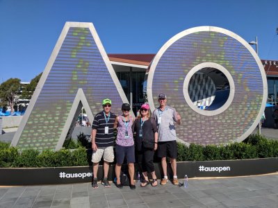 Australian Open, Melbourne, Peter & Diane; 2018