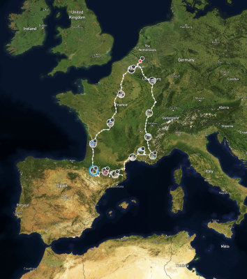 Spaanse Pyreneeën route