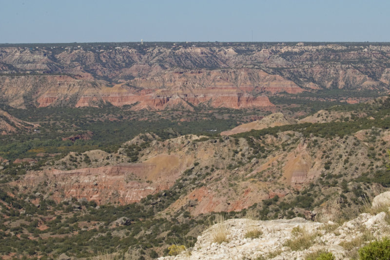 Palo Duro canyon from rim