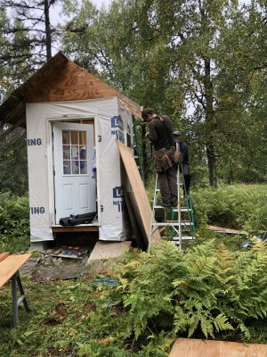 ... but the main project was working on the outhouse.