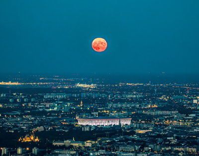 moonrise over the stadium