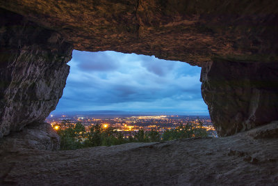 cave above the city