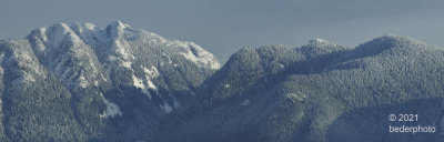 Crown Mountain and eastward on Vancouver north shore