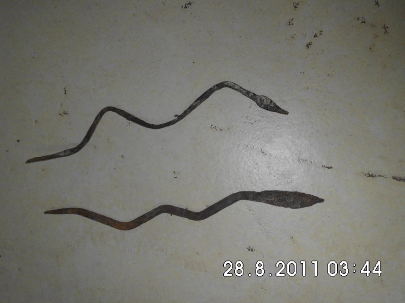 Ancestral Shrine Object:  Metal-Iron Snake Sculptors