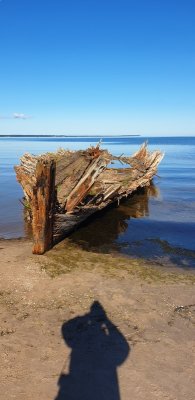 Replica van een Vikings boot , Lahemaa Camping