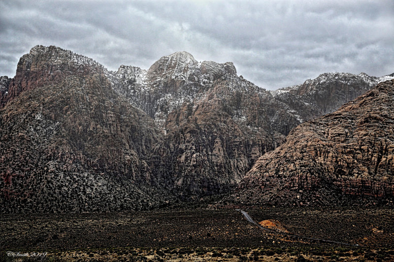 DRIVING THROUGH RED ROCK CANYON