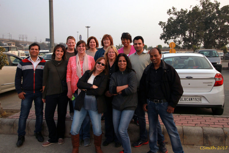 US ON OUR FIRST DAY IN DELHI