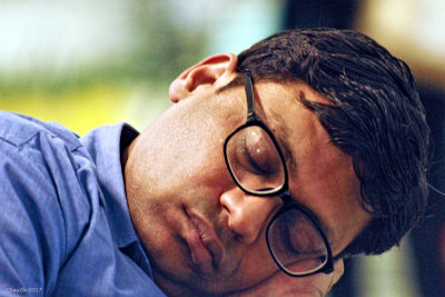 SLEEPING IN THE AIRPORT