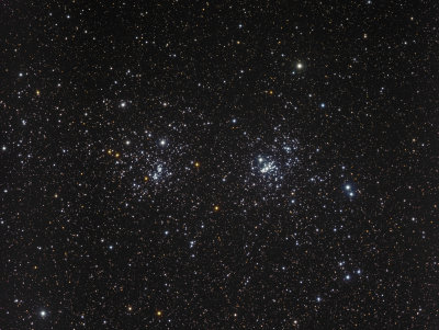 The Double Cluster in Perseus - Bino-like-view (NGC 884 & 869)