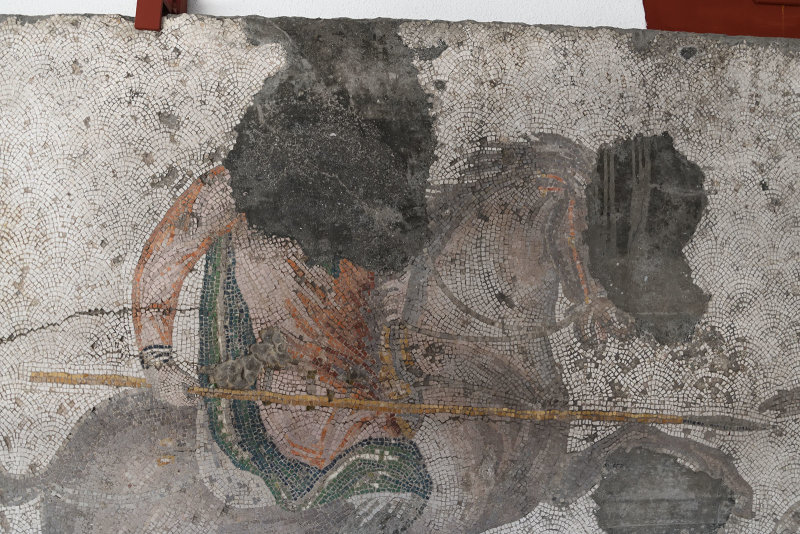 Istanbul Mosaic museum Hunting gazelles on horseback june 2019 2478.jpg