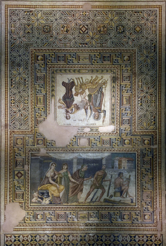 Gaziantep Zeugma museum Daedalus and Icarus mosaic sept 2019 4053.jpg
