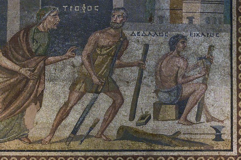 Gaziantep Zeugma museum Daedalus and Icarus mosaic sept 2019 4058.jpg