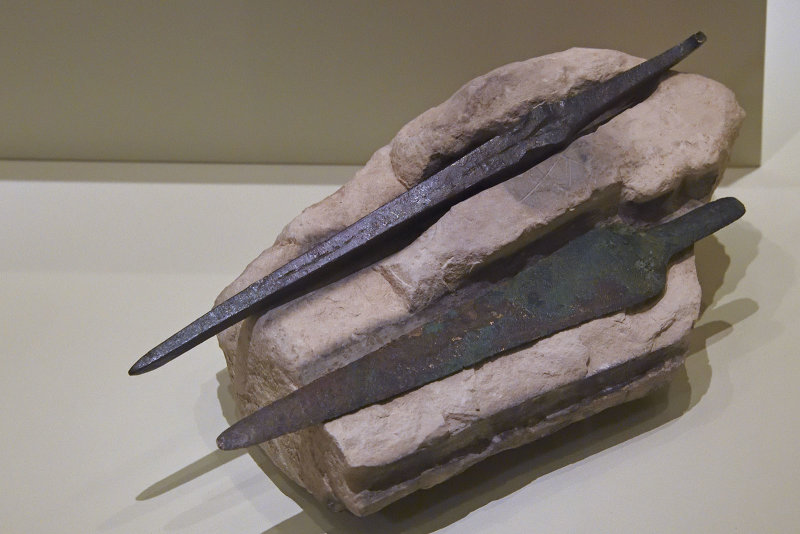 Gaziantep Archaeology museum Spearheads and moulds sept 2019 4238.jpg