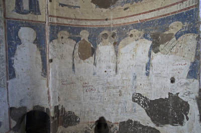 Ani Tigran Honents church 11 Interior Apsis fresco 5573