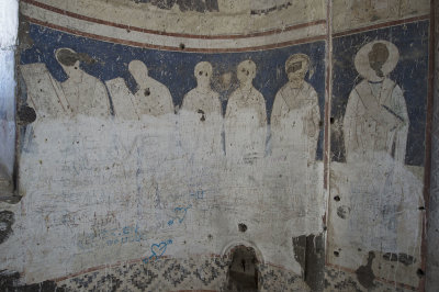 Ani Tigran Honents church 11 Interior Apsis fresco 5574