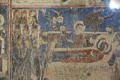 Ani Tigran Honents church 19 Interior Dormition of the virgin fresco 5591