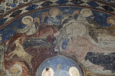 Ani Tigran Honents church 21 Interior Above Entrance in Jerusalem fresco 5595