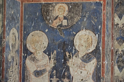 Ani Tigran Honents church 22 Interior Knights fresco 5607