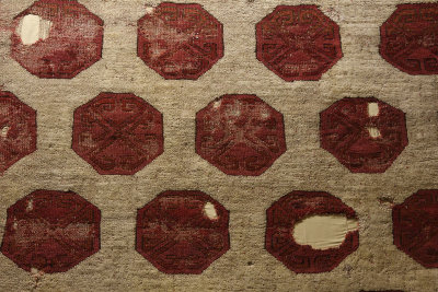 Istanbul Turkish and Islamic arts museum Seljuk carpet Konya 13th C june 2019 2260
