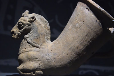 Adana Archaeological Museum Rhyton Baked Clay Iron Age 5th century BC 0724.jpg