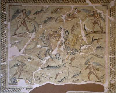 Adana Archaeological Museum Thetys mosaic 1 3rd AD 0353b.jpg