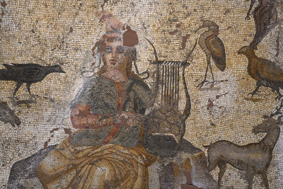 Adana Archaeological Museum Orpheus Mosaic 4th AD 0367.jpg