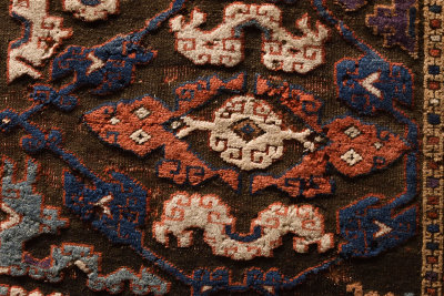 Istanbul Turkish and Islamic arts museum Carpet Ottoman Dragon decoration 17th C june 2019 2304.jpg