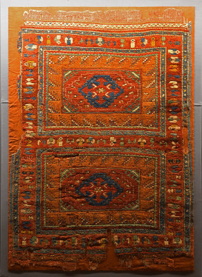 Istanbul Turkish and Islamic arts museum Carpet Ottoman Holbein type 17th C june 2019 2301.jpg