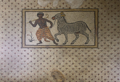 Servant and zebra mosaic
