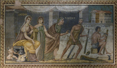 Gaziantep Zeugma museum Daedalus and Icarus mosaic sept 2019 4054.jpg