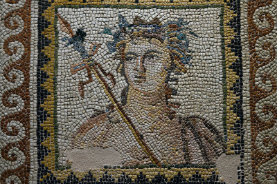 Gaziantep Zeugma museum Bust of Dionysos mosaic sept 2019 4102.jpg