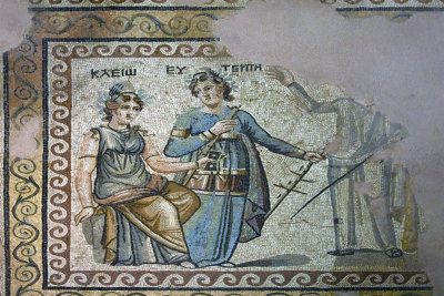 Kleio and Euterpe mosaic