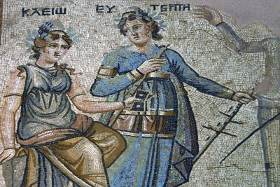 Gaziantep Zeugma museum Kleio and Euterpe mosaic sept 2019 4019.jpg