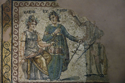 Gaziantep Zeugma museum Kleio and Euterpe mosaic sept 2019 4064.jpg