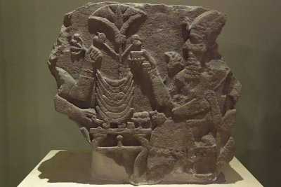 Gaziantep Archaeology museum Banquet scene stele sept 2019 4313.jpg