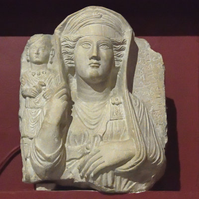 Antakya Archaeology Museum Palmyra style tombstone sept 2019 6137.jpg