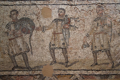 Antakya Archaeology Museum The jugglers inv 831 mosiac sept 2019 5929.jpg