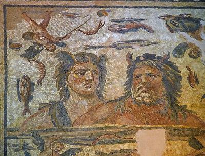 Antakya Archaeology Museum Oceanus and Thetis 2 mosaic sept 2019 6069.jpg