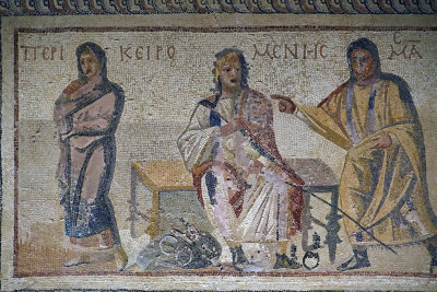 Antakya Archaeology Museum Theatrics mosaic sept 2019 6067.jpg