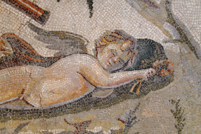 Antakya Archaeological Museum Sleeping Eros mosaic sept 2019 5989.jpg