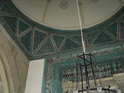 Konya Alaeddin Mosque ceiling above mihrab 3618.jpg