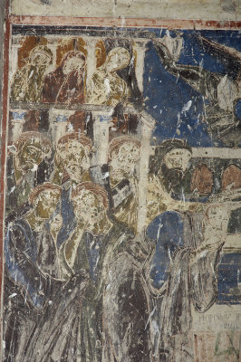 Ani Tigran Honents church 19 Interior Dormition of the virgin mourners fresco 3663