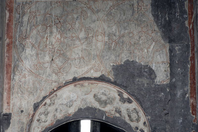Ani Tigran Honents church 7d Interior Arabian floral star shaped ornaments fresco 3676